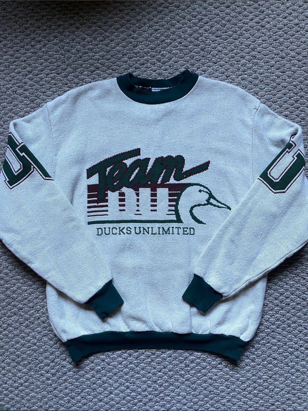 Vintage Ducks Unlimited blanket sweater